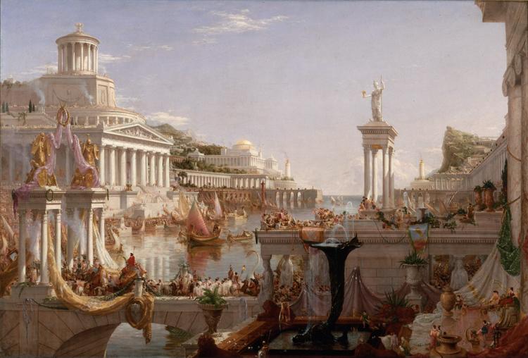 Thomas Cole The Course of Empire: The Consummation of Empire (mk13) France oil painting art